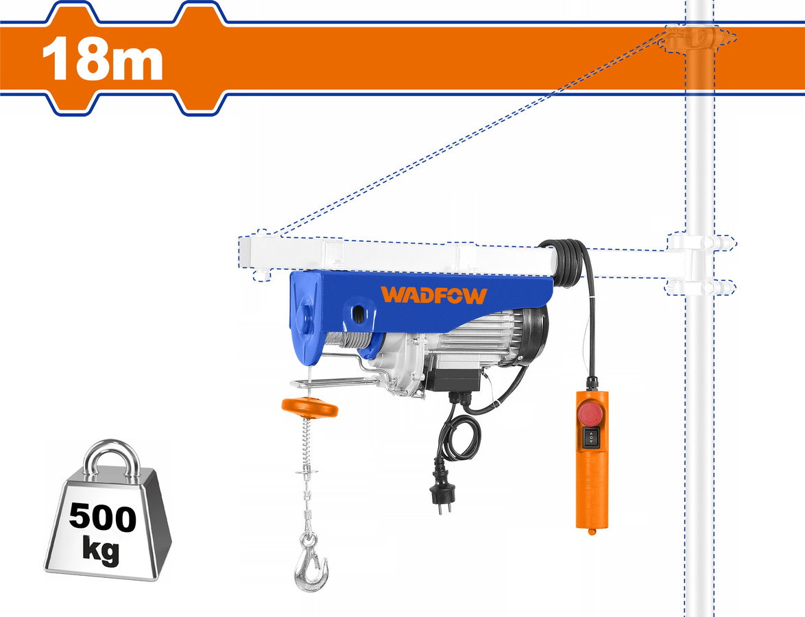 WADFOW ΗΛΕΚΤΡΙΚΟ ΠΑΛΑΓΚΟ 800W 250/500Kg 18m (WETH1A01) WADFOW ΗΛΕΚΤΡΙΚΟ ΠΑΛΑΓΚΟ 800W 250/500Kg 18m (WETH1A01)