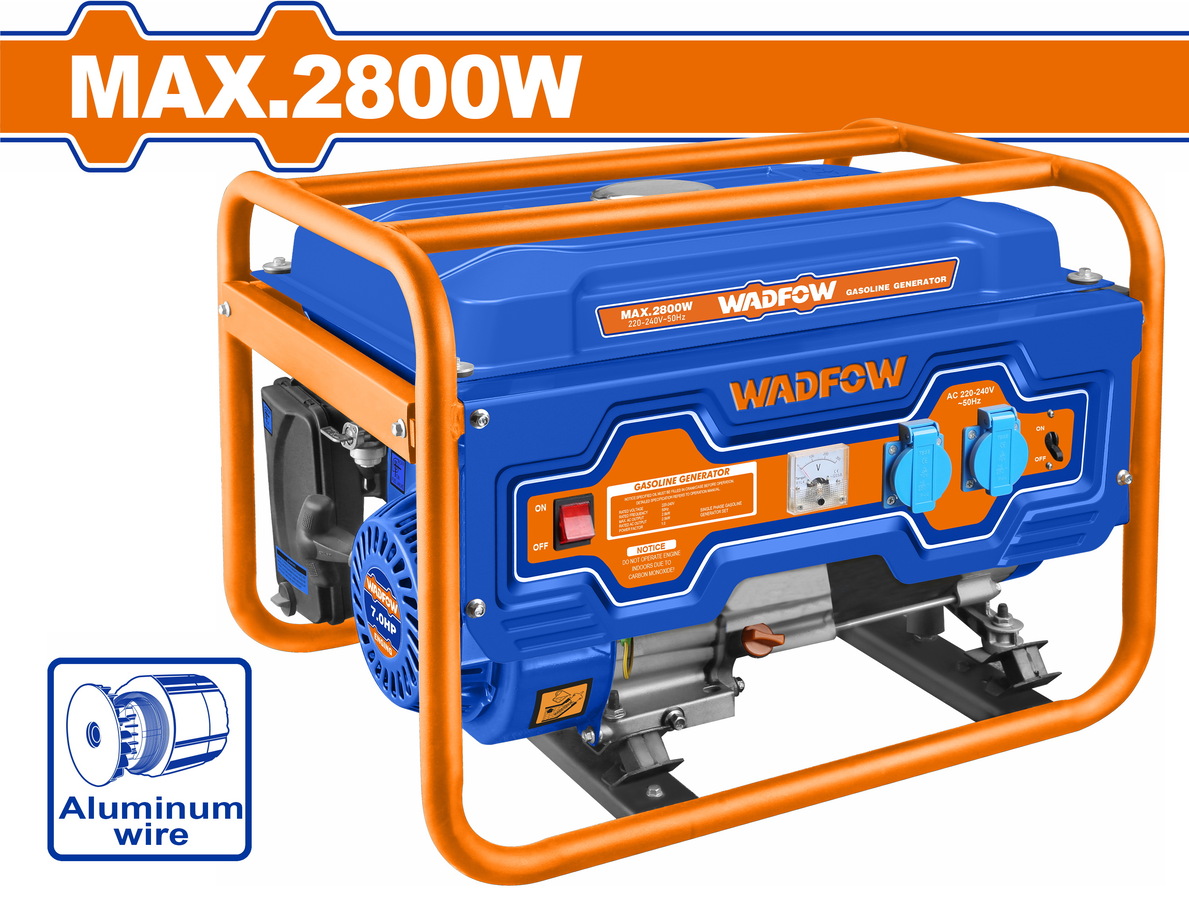 WADFOW ΗΛΕΚΤΡΟΓΕΝΝΗΤΡΙΑ ΒΕΝΖΙΝΗΣ 2.800W (WGEAA05) WADFOW ΗΛΕΚΤΡΟΓΕΝΝΗΤΡΙΑ ΒΕΝΖΙΝΗΣ 2.800W (WGEAA05)