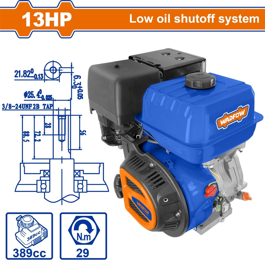 WADFOW ΚΙΝΗΤΗΡΑΣ ΒΕΝΖ. 389cc / 13ΗΡ ΣΦΗΝΑ (WGNAA188Q) WADFOW ΚΙΝΗΤΗΡΑΣ ΒΕΝΖ. 389cc / 13ΗΡ ΣΦΗΝΑ (WGNAA188Q)