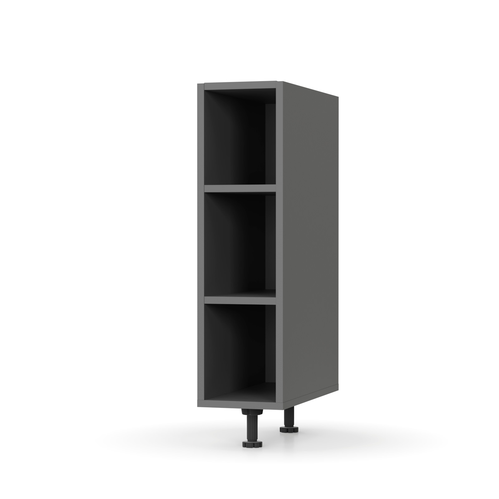 Charlotte κάτω ντουλάπι με ράφια 20×46.5×82εκ Γραφίτη SO-CD20GR Charlotte κάτω ντουλάπι με ράφια 20×46.5×82εκ Γραφίτη SO-CD20GR
