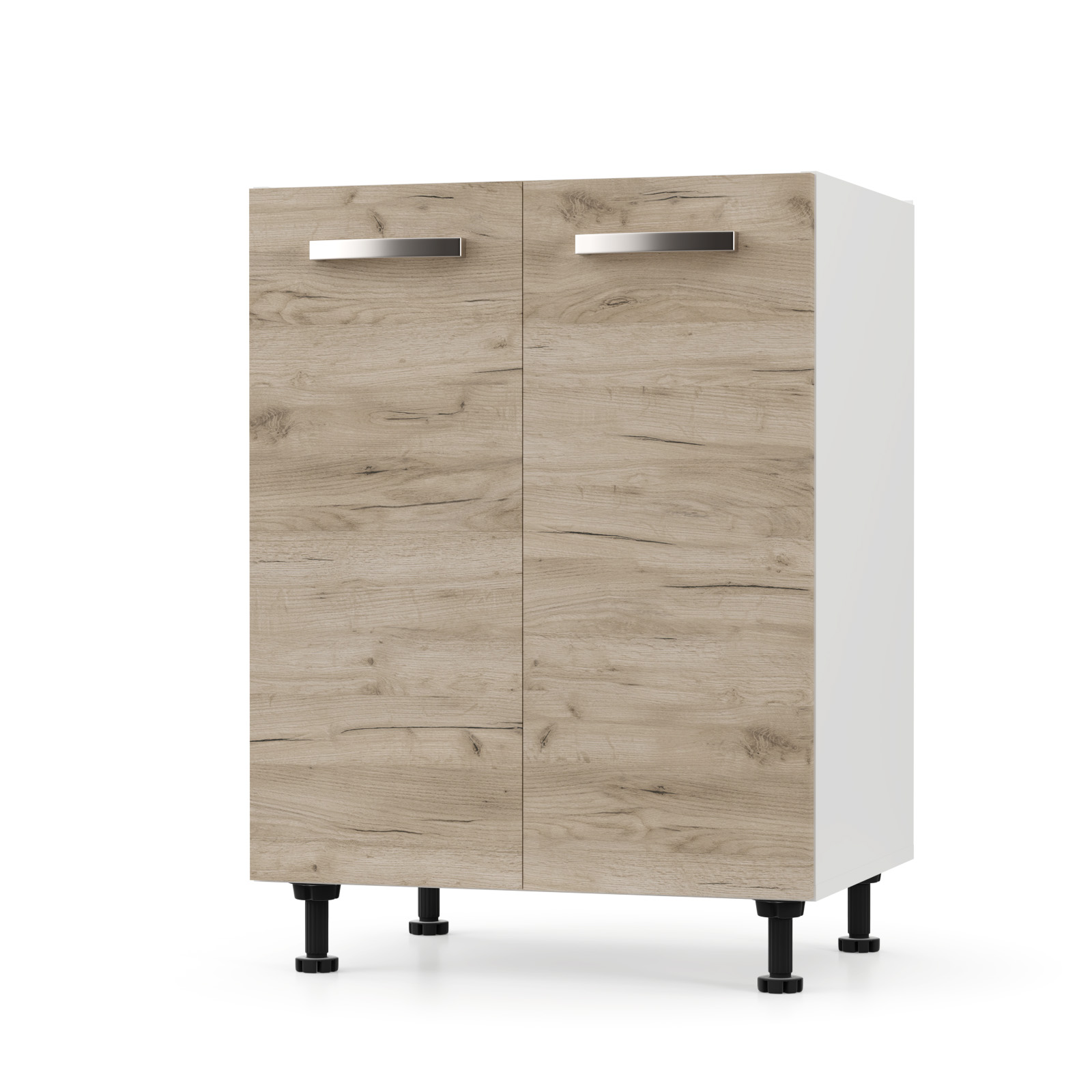CHARLOTΤE Κάτω Ντουλάπι 60×46.5×82εκ με μεταλλικά χερούλια Δρύς SO-CD60O CHARLOTΤE Κάτω Ντουλάπι 60×46.5×82εκ με μεταλλικά χερούλια Δρύς SO-CD60O