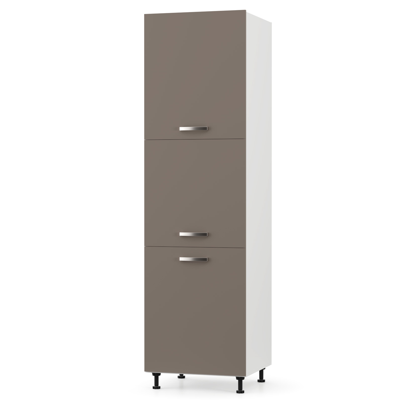 CHARLOTΤE Στήλη Kουζίνας 60x56x213.4εκ με μεταλλικά χερούλια Μόκα SO-CD60RVM CHARLOTΤE Στήλη Kουζίνας 60x56x213.4εκ με μεταλλικά χερούλια Μόκα SO-CD60RVM