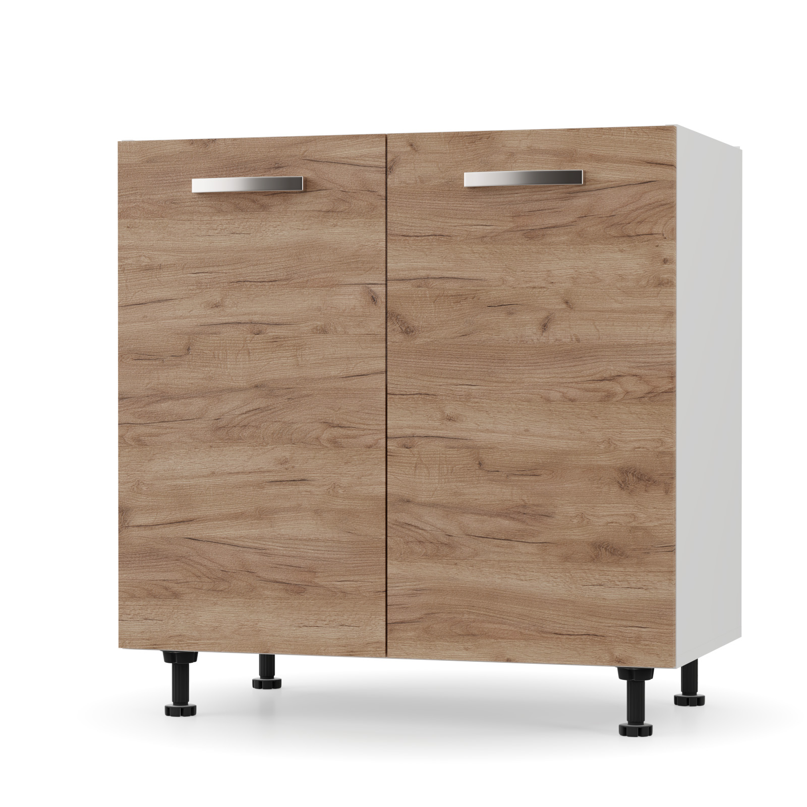 CHARLOTΤE Κάτω Ντουλάπι 80×46.5×82εκ με μεταλλικά χερούλια Χρυσό Δρυς SO-CD80G CHARLOTΤE Κάτω Ντουλάπι 80×46.5×82εκ με μεταλλικά χερούλια Χρυσό Δρυς SO-CD80G