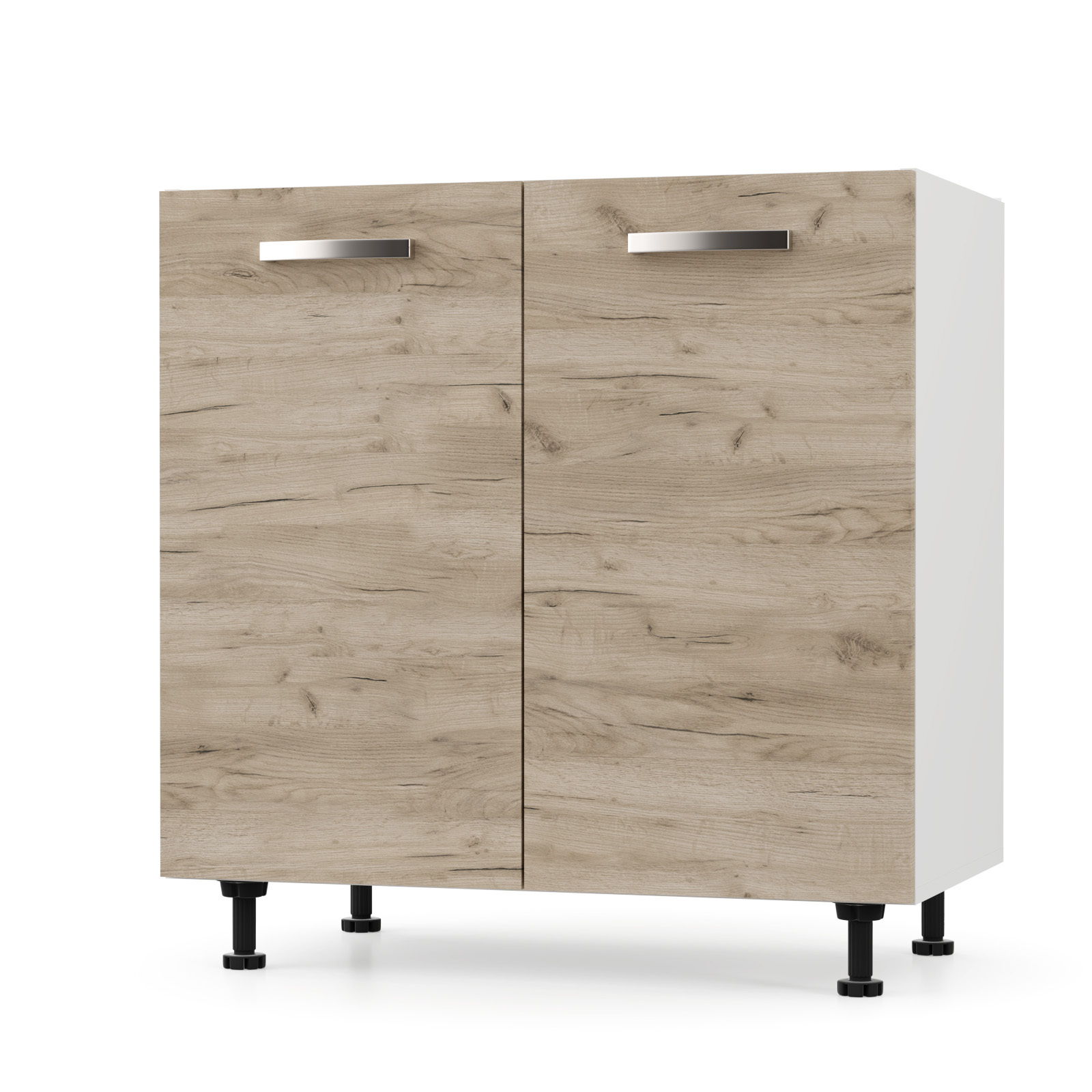 CHARLOTΤE Ντουλάπι Νεροχύτη 80×46.5×82εκ με μεταλλικά χερούλια Δρύς SO-CD80SO CHARLOTΤE Ντουλάπι Νεροχύτη 80×46.5×82εκ με μεταλλικά χερούλια Δρύς SO-CD80SO