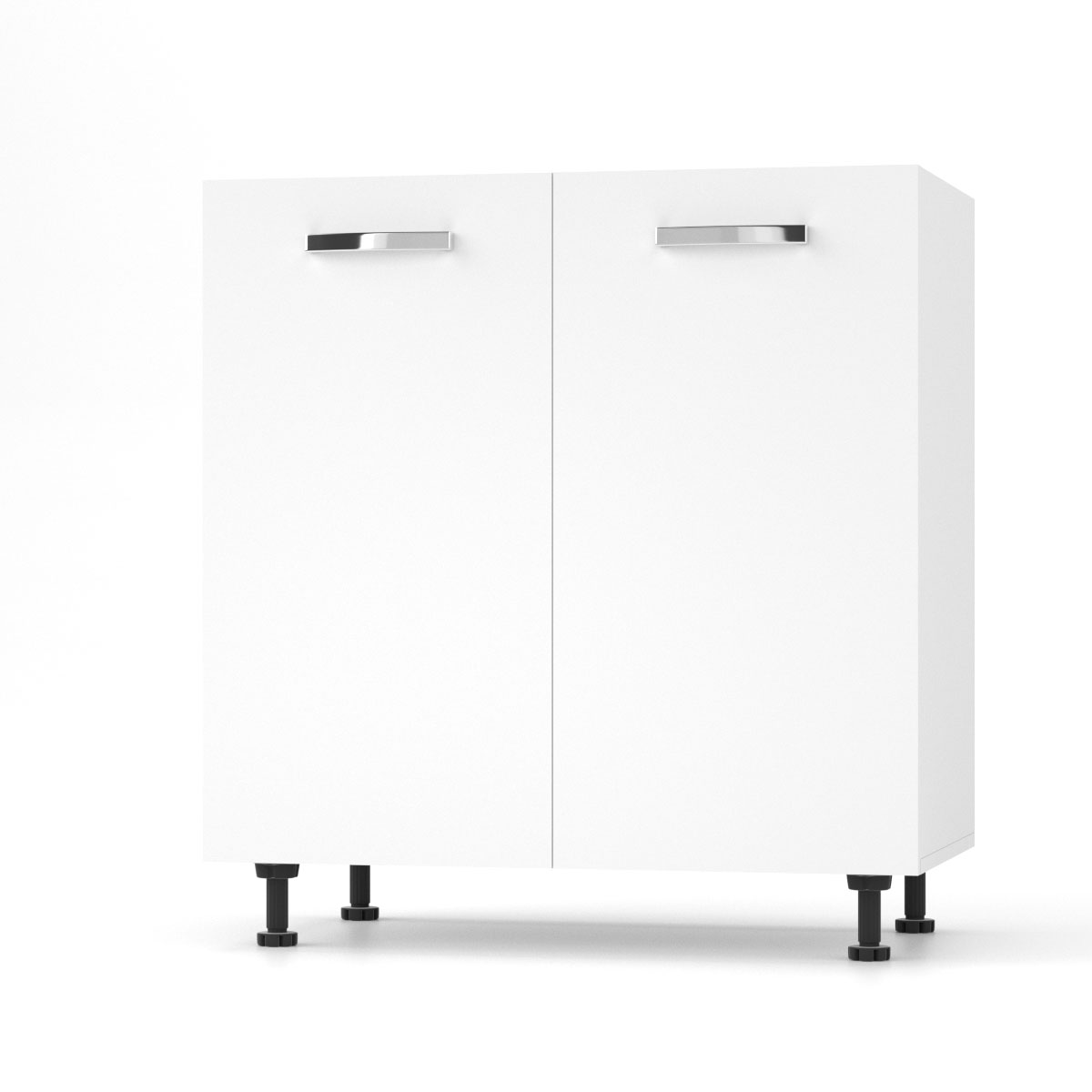 CHARLOTΤE Κάτω Ντουλάπι 80×46.5×82εκ με μεταλλικά χερούλια Λευκό SO-CD80W CHARLOTΤE Κάτω Ντουλάπι 80×46.5×82εκ με μεταλλικά χερούλια Λευκό SO-CD80W