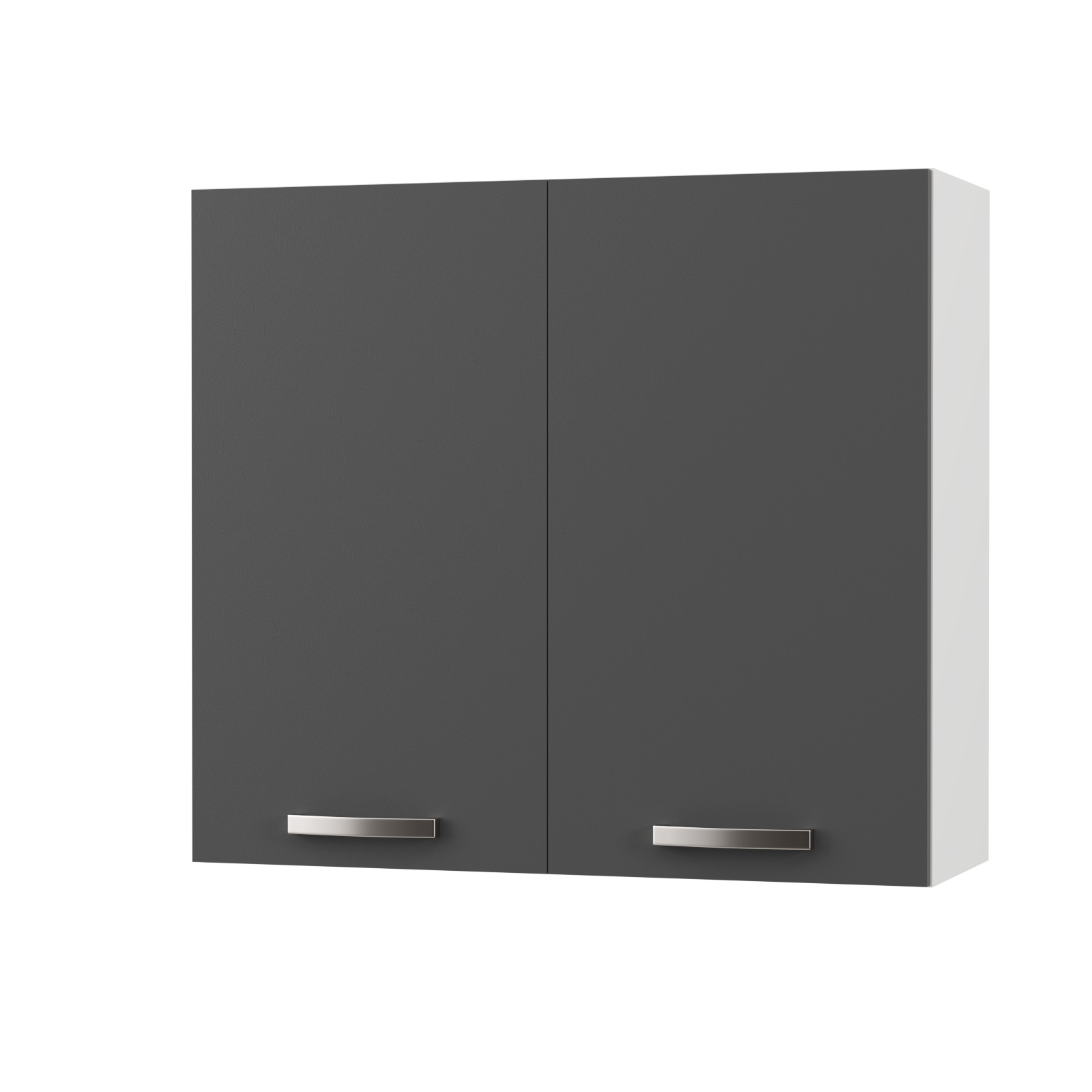 CHARLOTΤE Πάνω Ντουλάπι 80x30.5x71.8εκ με μεταλλικά χερούλια Γραφίτης SO-CV80GR