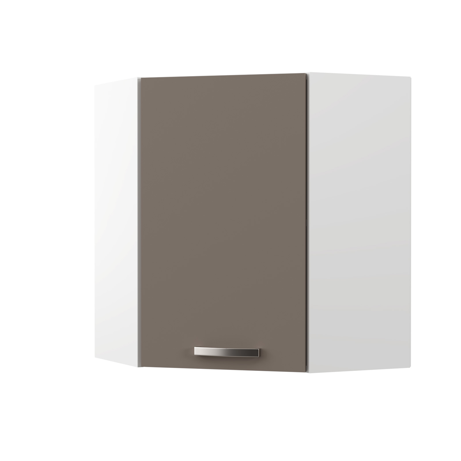 CHARLOTΤE Πάνω Ντουλάπι Γωνίας 60x60x71.8εκ με μεταλλικά χερούλια Μόκα SO-CVU60M CHARLOTΤE Πάνω Ντουλάπι Γωνίας 60x60x71.8εκ με μεταλλικά χερούλια Μόκα SO-CVU60M