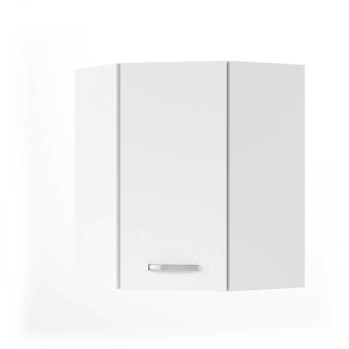 CHARLOTΤE Πάνω Ντουλάπι Γωνίας 60x60x71.8εκ με μεταλλικά χερούλια Λευκό SO-CVU60W CHARLOTΤE Πάνω Ντουλάπι Γωνίας 60x60x71.8εκ με μεταλλικά χερούλια Λευκό SO-CVU60W