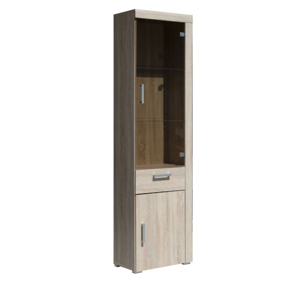 Βιτρίνα Μονόφυλλη Damis 50.5x35x203εκ Σονόμα MDF Διακόσμηση TO-DAM1D1W1S Βιτρίνα Μονόφυλλη Damis 50.5x35x203εκ Σονόμα MDF Διακόσμηση TO-DAM1D1W1S
