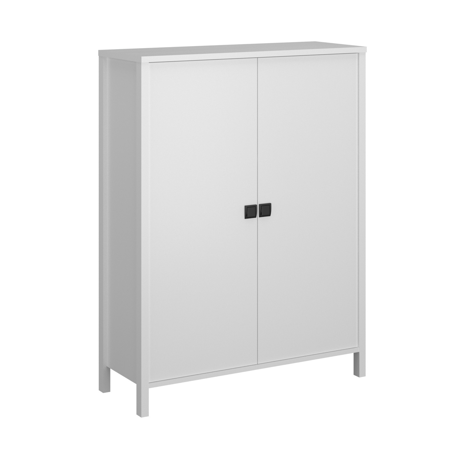 Κομότα Δίφυλλη Marocco Λευκό 99x37x130.5cm TO-MARKOM2DWHITE