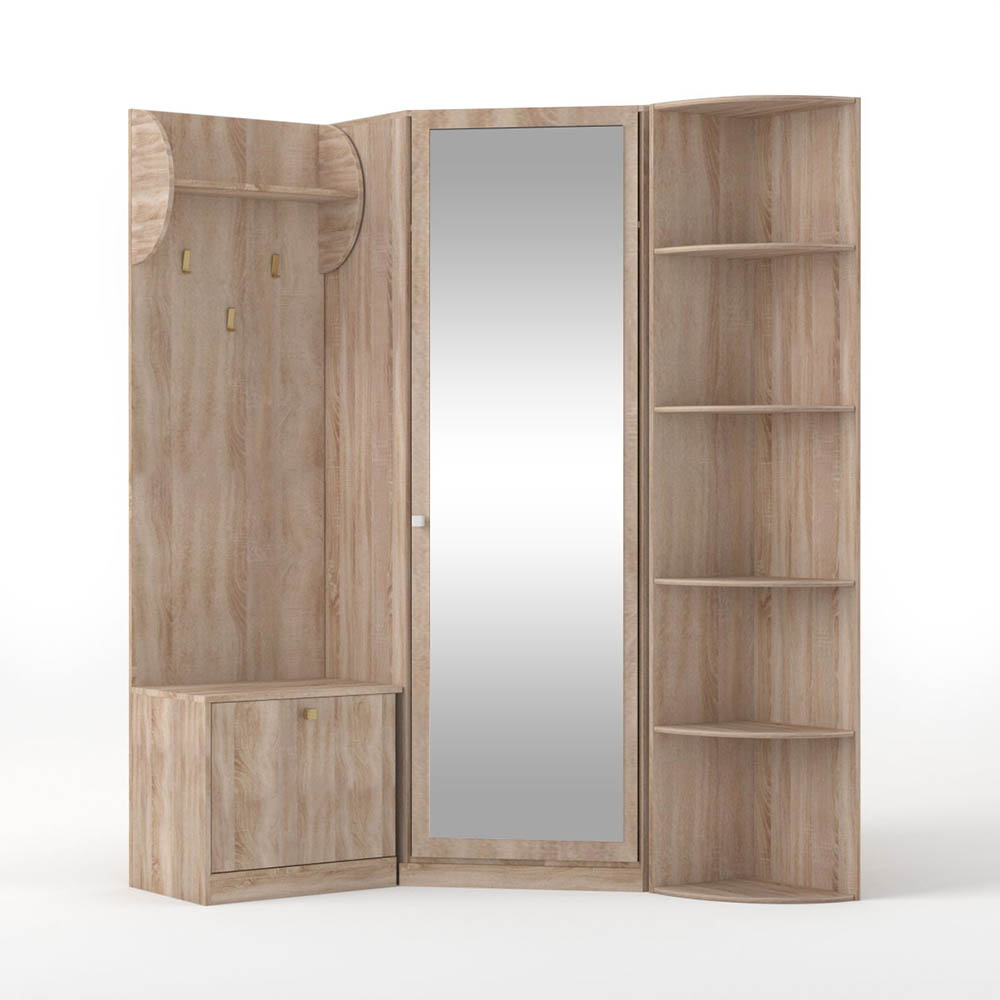 Oksana Γωνιακό Σετ Ειδόδου Σονόμα 126-143x35-40x200εκ TO-OKSANA