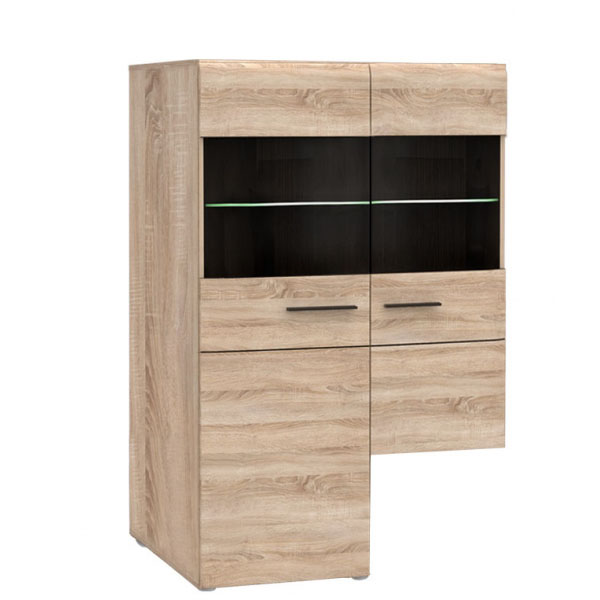 Κρεμαστή Βιτρίνα Δίφυλλη Solo αριστερή 2W 90x41x136 Sonoma Wenge TO-SOLOTV2WL Κρεμαστή Βιτρίνα Δίφυλλη Solo αριστερή 2W 90x41x136 Sonoma Wenge TO-SOLOTV2WL