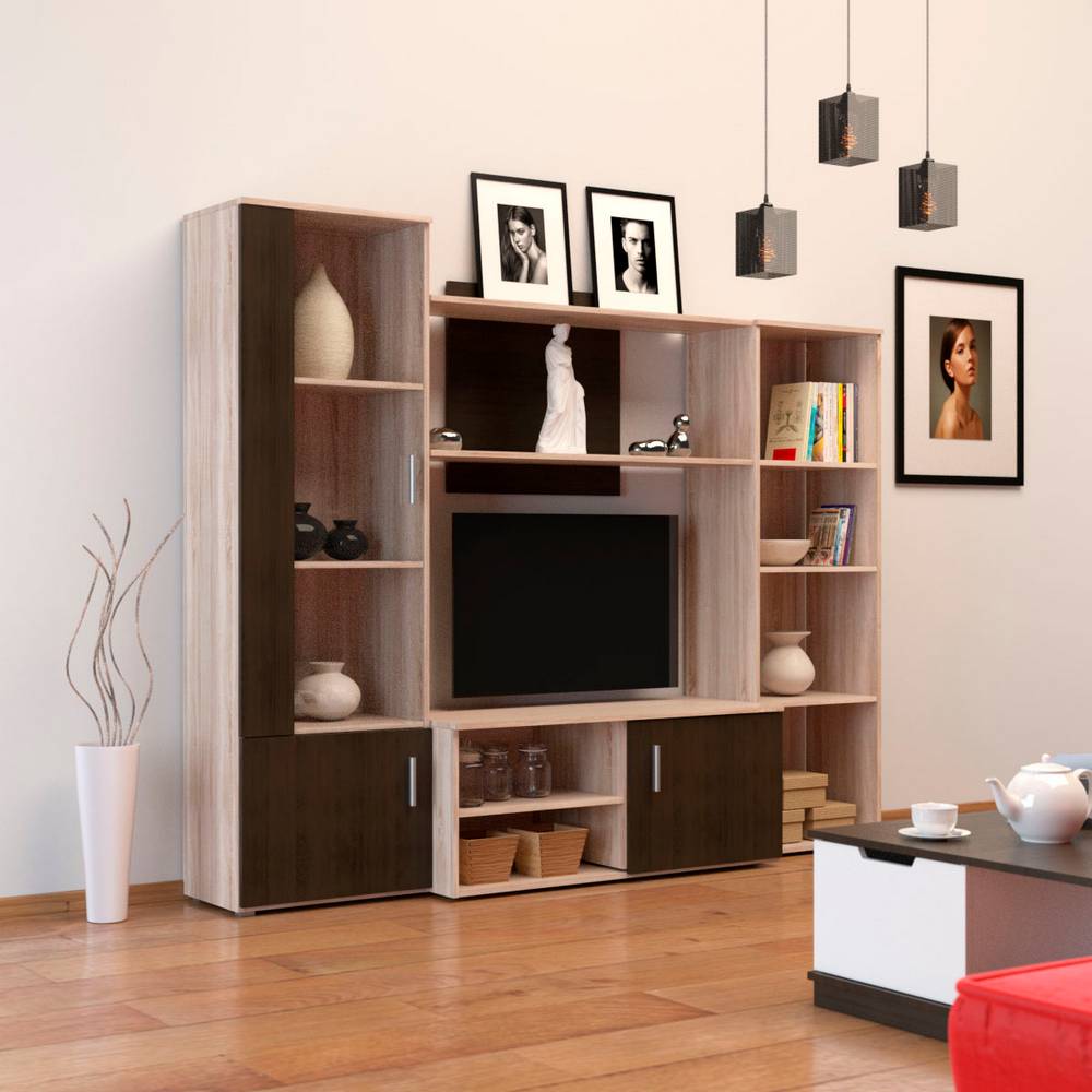 Σύνθεση Τηλεόρασης Tigra 215x51.5x177cm Σονόμα-Wenge TO-TIGRA