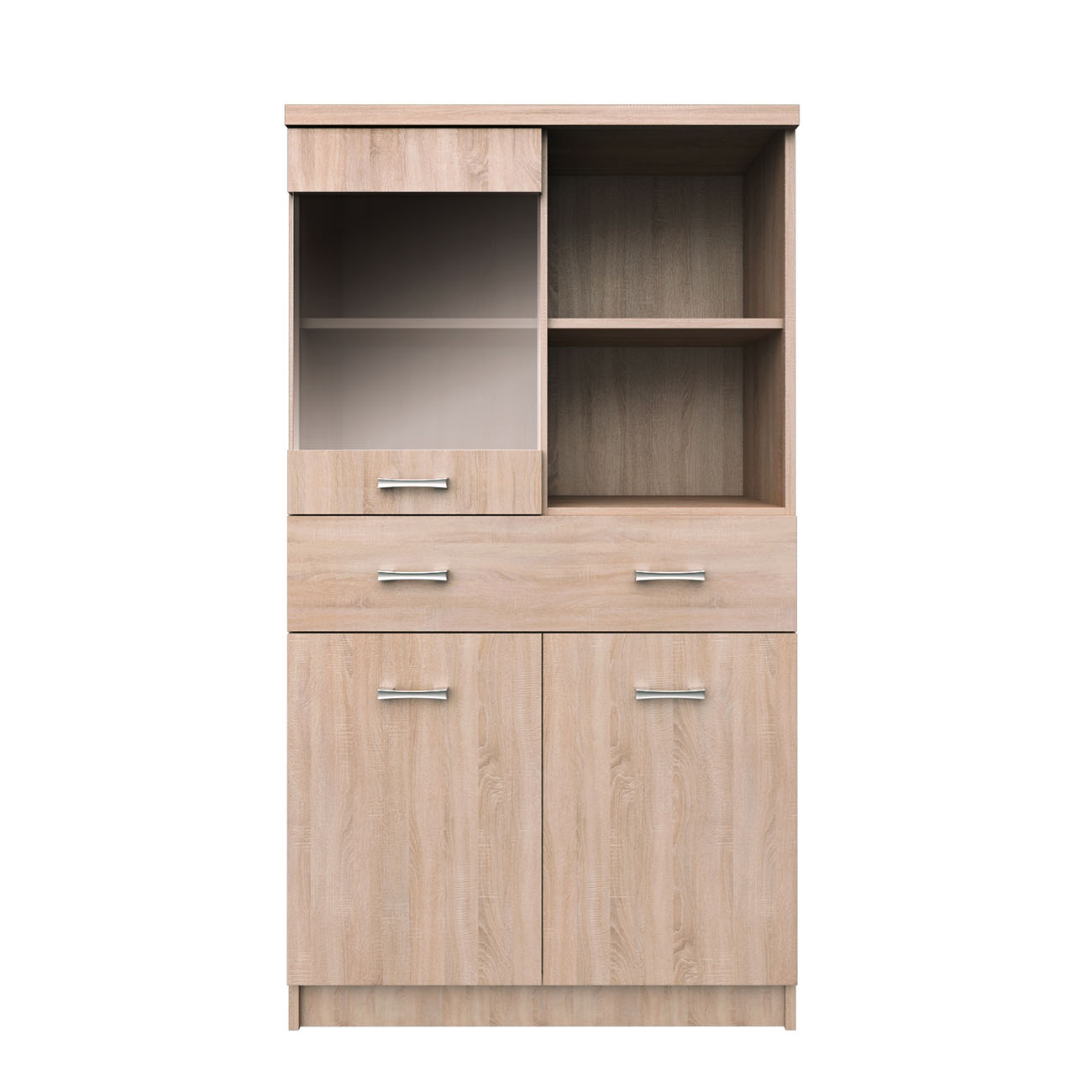 Βιτρίνα Δίφυλλη Top Mix 80x33x145cm Σονόμα TO-TOP2D1W1S80 Βιτρίνα Δίφυλλη Top Mix 80x33x145cm Σονόμα TO-TOP2D1W1S80