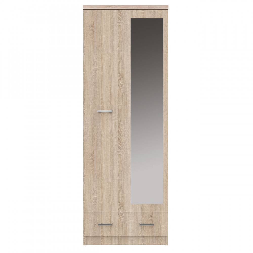 Ντουλάπα Δίφυλλη Top Mix 60x33x183cm Σονόμα με Καθρέπτη TO-TOPSFZ2D1S60 Ντουλάπα Δίφυλλη Top Mix 60x33x183cm Σονόμα με Καθρέπτη TO-TOPSFZ2D1S60
