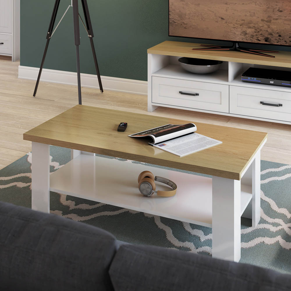VERNE ΤΡΑΠΕΖΙ ΣΑΛΟΝΙΟΥ 110x60x46.4cm Λευκό-Φυσικός Δρυς TO-VERNECOFFEE VERNE ΤΡΑΠΕΖΙ ΣΑΛΟΝΙΟΥ 110x60x46.4cm Λευκό-Φυσικός Δρυς TO-VERNECOFFEE
