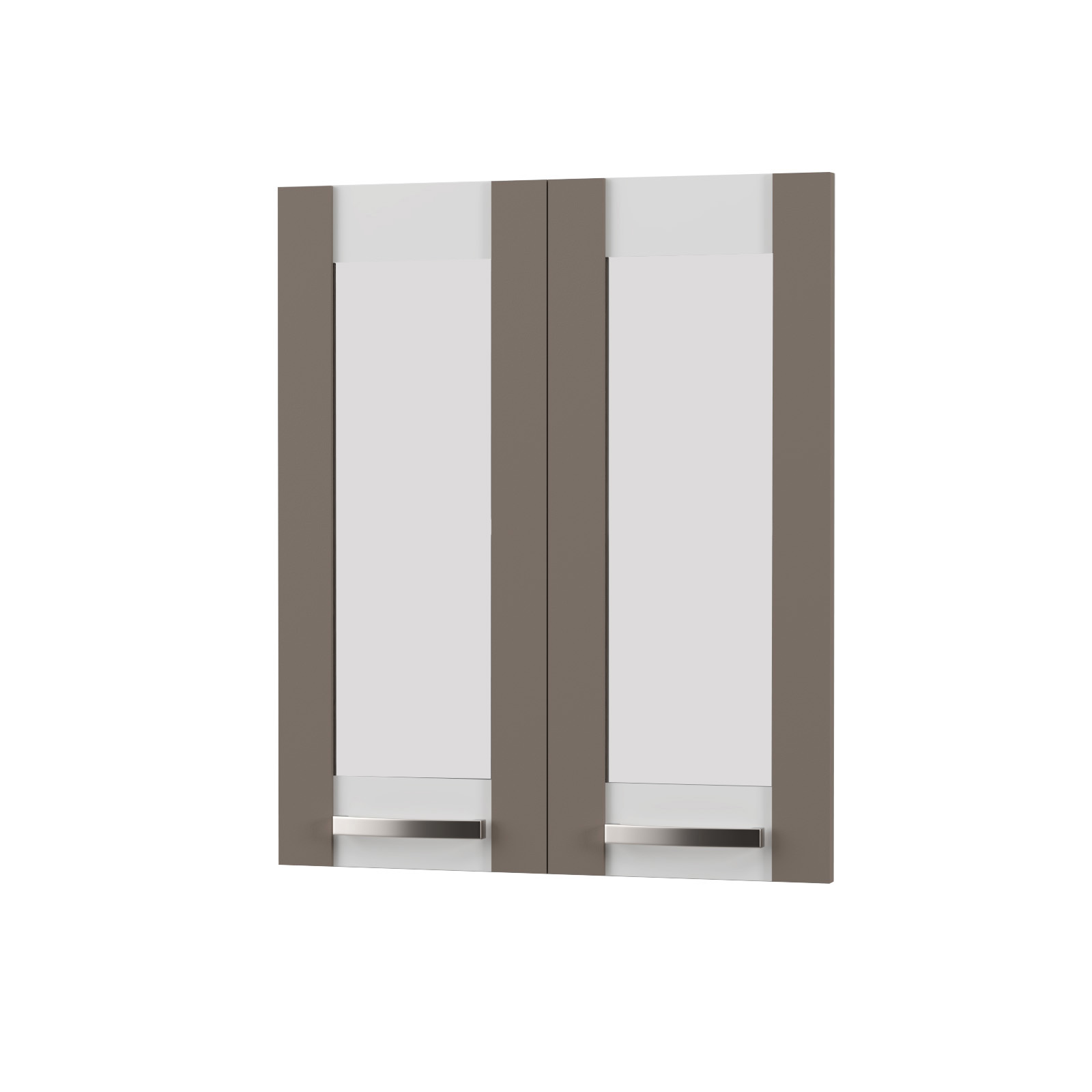 Άνω Πορτάκια-Τζάμι Charlotte Μόκα 60x71.8x1.6cm SO-CV60G-2