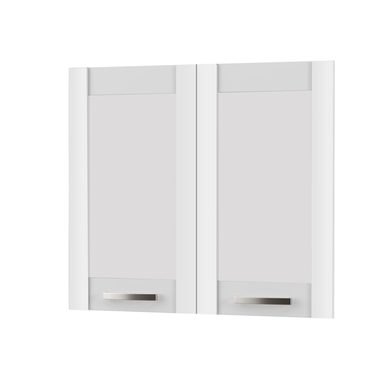 Άνω Πορτάκια-Τζάμι Charlotte Λευκό 80x71.8x1.6cm SO-CV80G-1