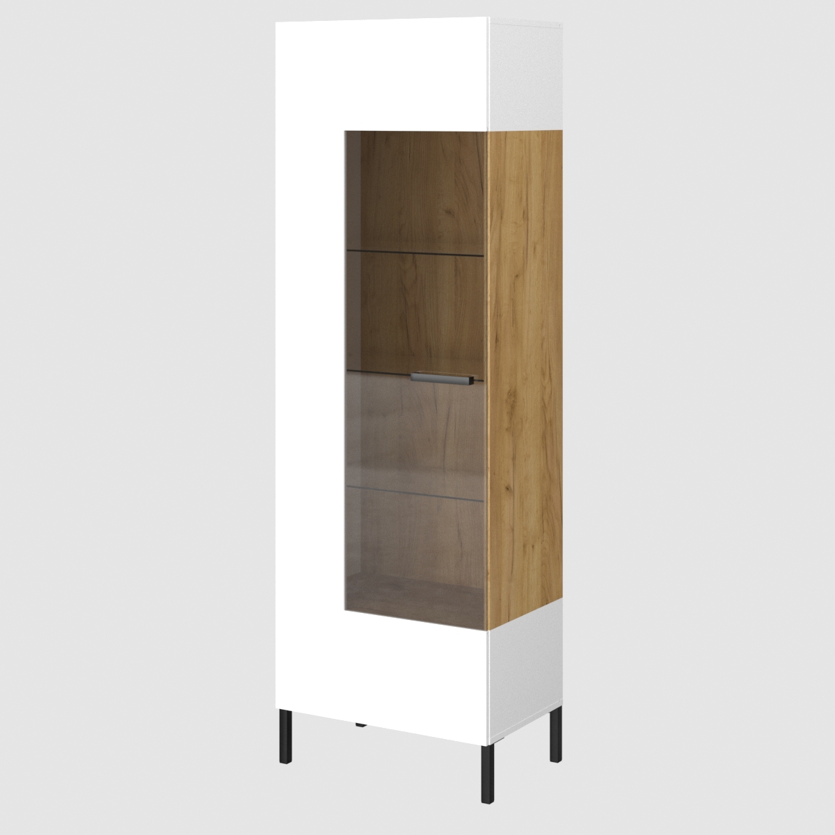 Βιτρίνα Santes Χρυσό Δρυς-Λευκό 64.2x42x197.5cm TO-SANT1WHIGHWH Βιτρίνα Santes Χρυσό Δρυς-Λευκό 64.2x42x197.5cm TO-SANT1WHIGHWH