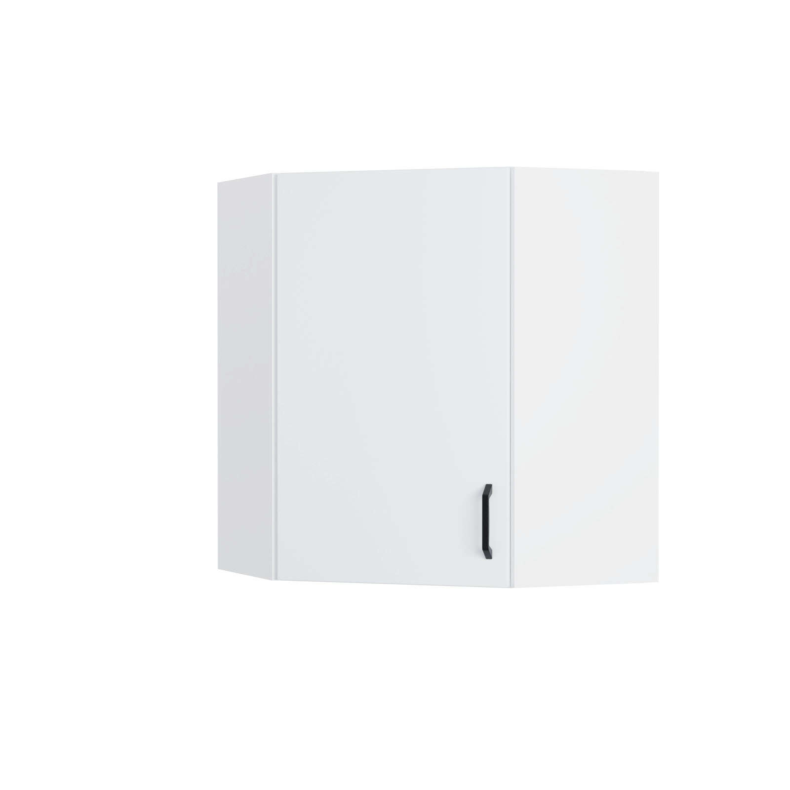 Modest Πάνω Ντουλάπι Γωνιακό Λευκό 60-60x30x72cm WC6072M02