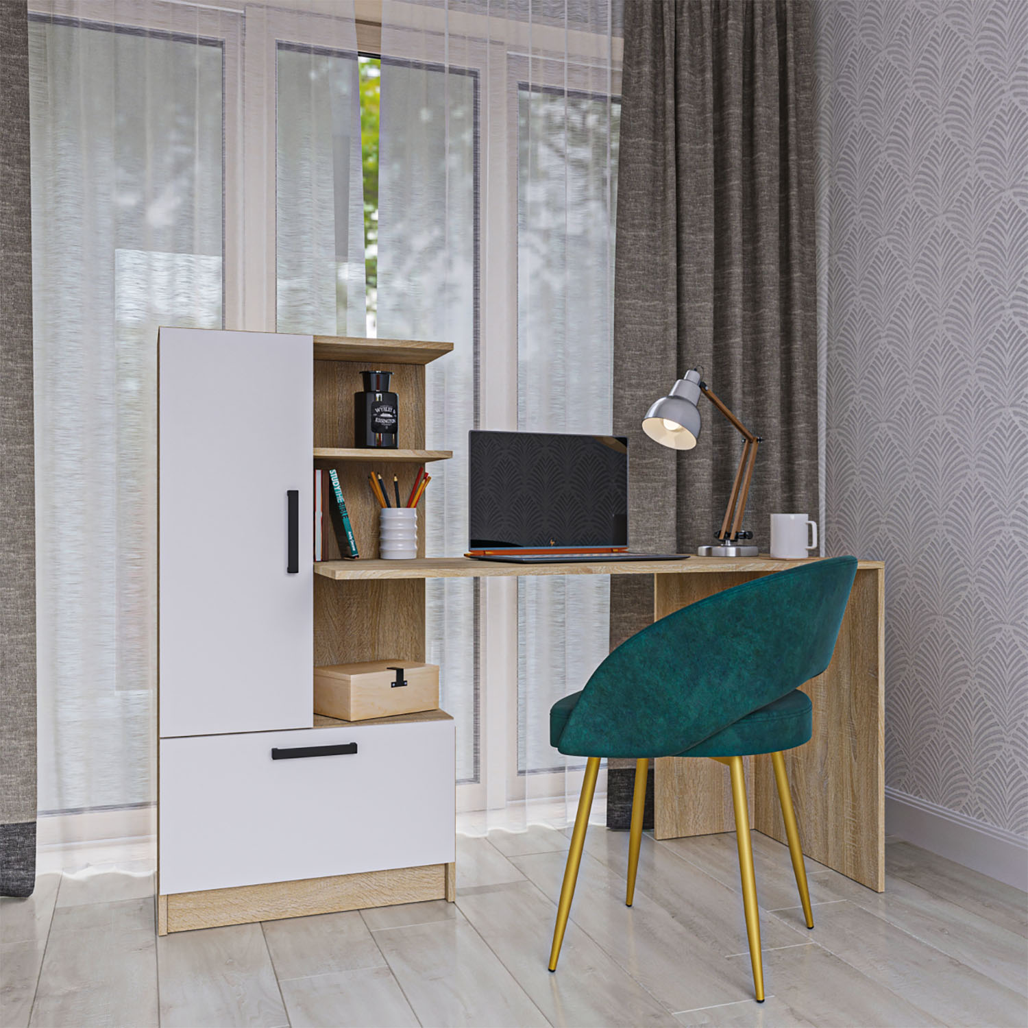 Γραφείο Standart Σονόμα Λευκό 150x59x120εκ GR-STANDARDDESK Γραφείο Standart Σονόμα Λευκό 150x59x120εκ GR-STANDARDDESK