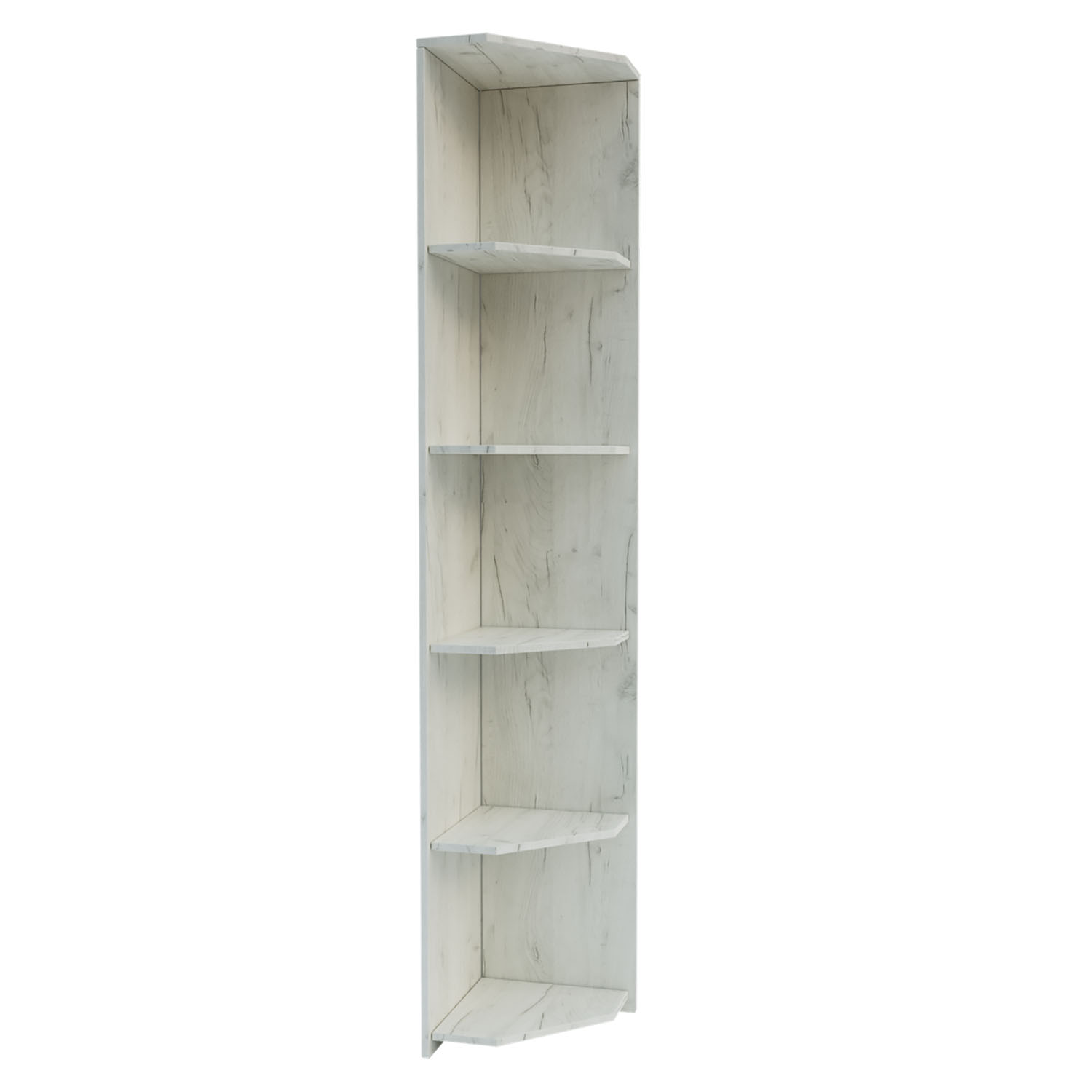 Βιβλιοθήκη Milen 33x33x185.2cm Λευκή GR-OFCORN-1