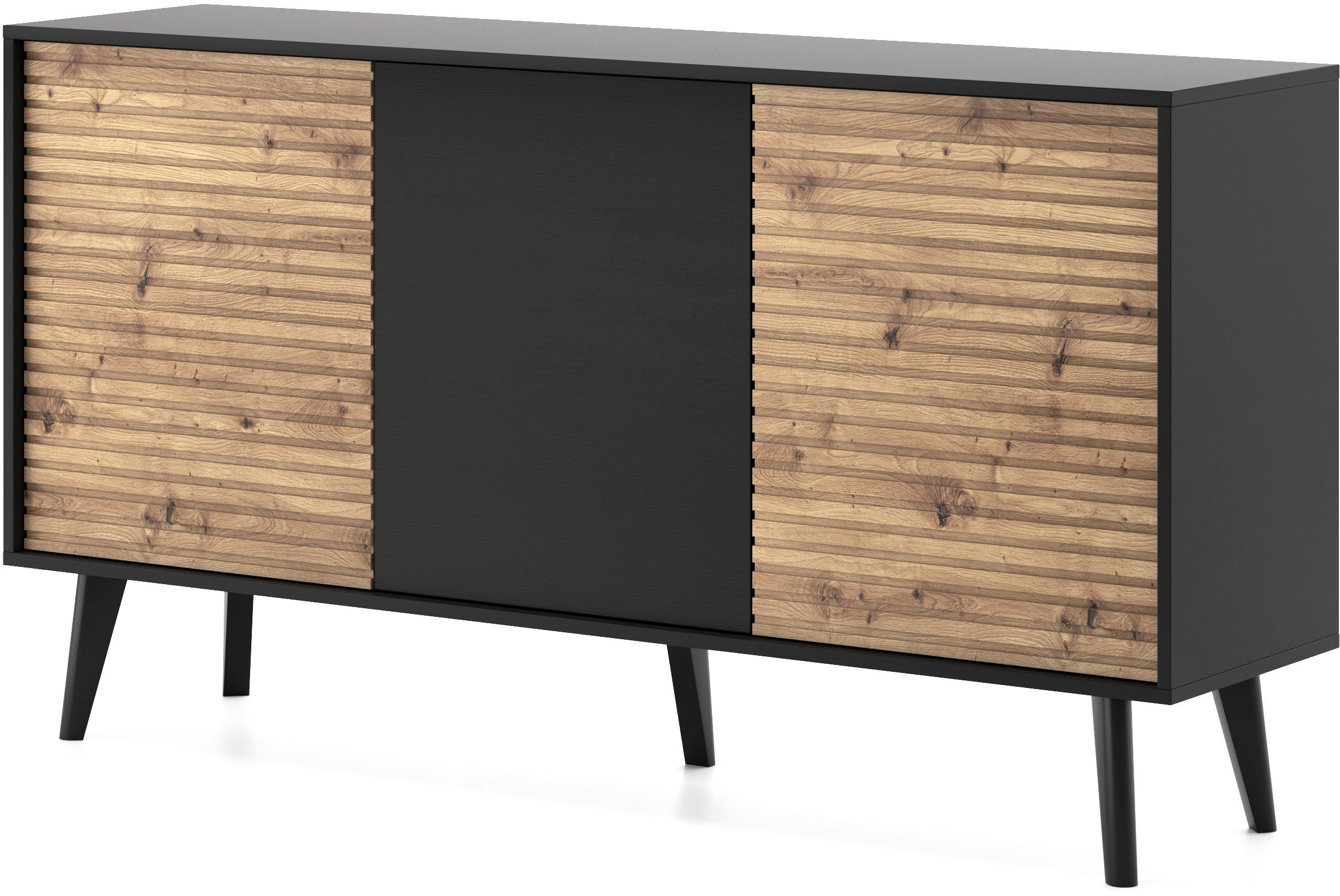 Lh-homefurniture Μπουφές Willow ανθρακί + φυσικό Αρτιζάν 154x83x40cm P_WLL_21_3d Lh-homefurniture Μπουφές Willow ανθρακί + φυσικό Αρτιζάν 154x83x40cm P_WLL_21_3d
