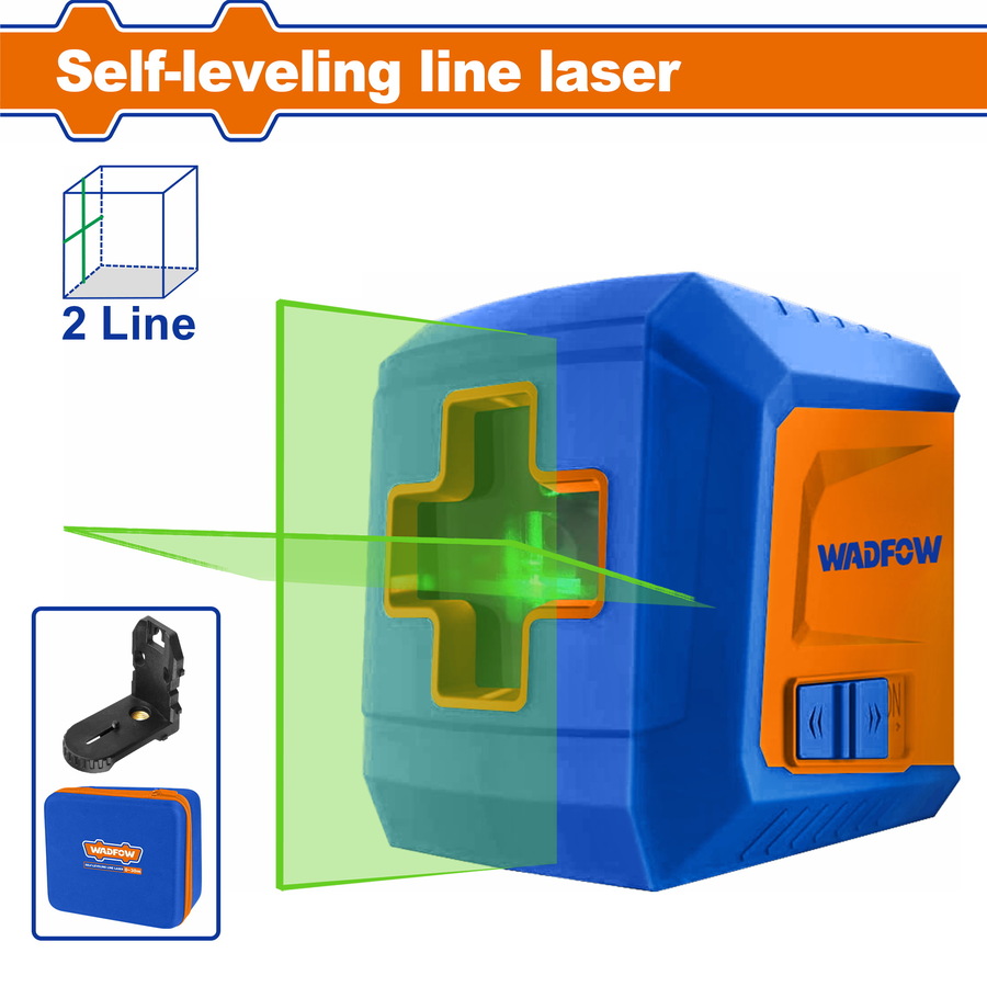 WADFOW ΑΛΦΑΔΙ LASER ΑΥΤΟ-ΟΡΙΖΟΝΤΙΟΥΜΕΝΟ ΣΤΑΥΡΟΥ 0-30m ME ΠΡΑΣΙΝΕΣ ΑΚΤΙΝΕΣ (WLE2M02) WADFOW ΑΛΦΑΔΙ LASER ΑΥΤΟ-ΟΡΙΖΟΝΤΙΟΥΜΕΝΟ ΣΤΑΥΡΟΥ 0-30m ME ΠΡΑΣΙΝΕΣ ΑΚΤΙΝΕΣ (WLE2M02)