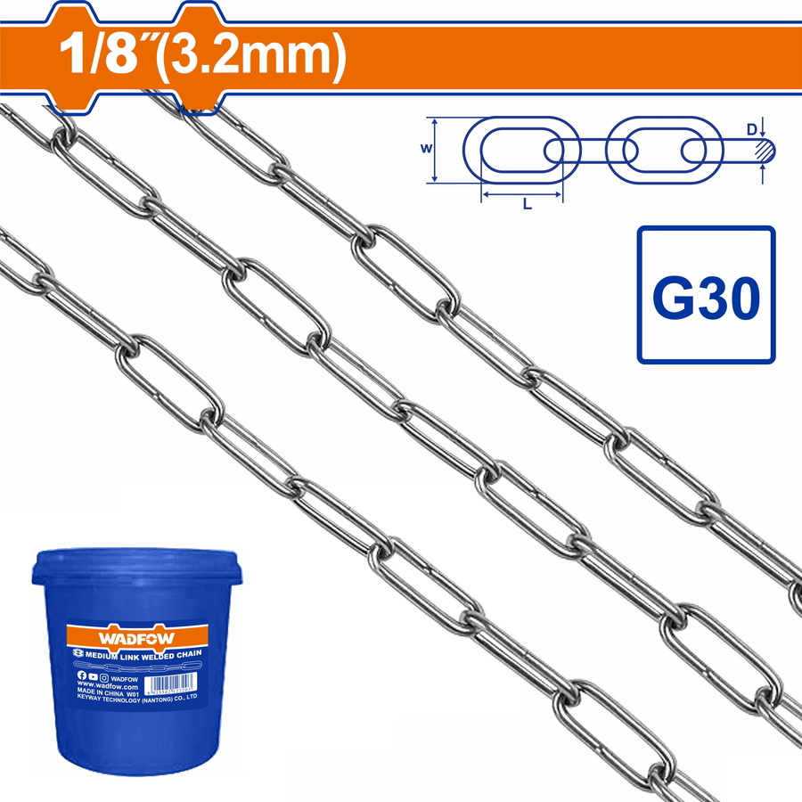 WADFOW ΑΛΥΣΙΔΑ ΓΑΛΒ. 3.2mm / 25Kg / 125m (WTLT1B03) WADFOW ΑΛΥΣΙΔΑ ΓΑΛΒ. 3.2mm / 25Kg / 125m (WTLT1B03)