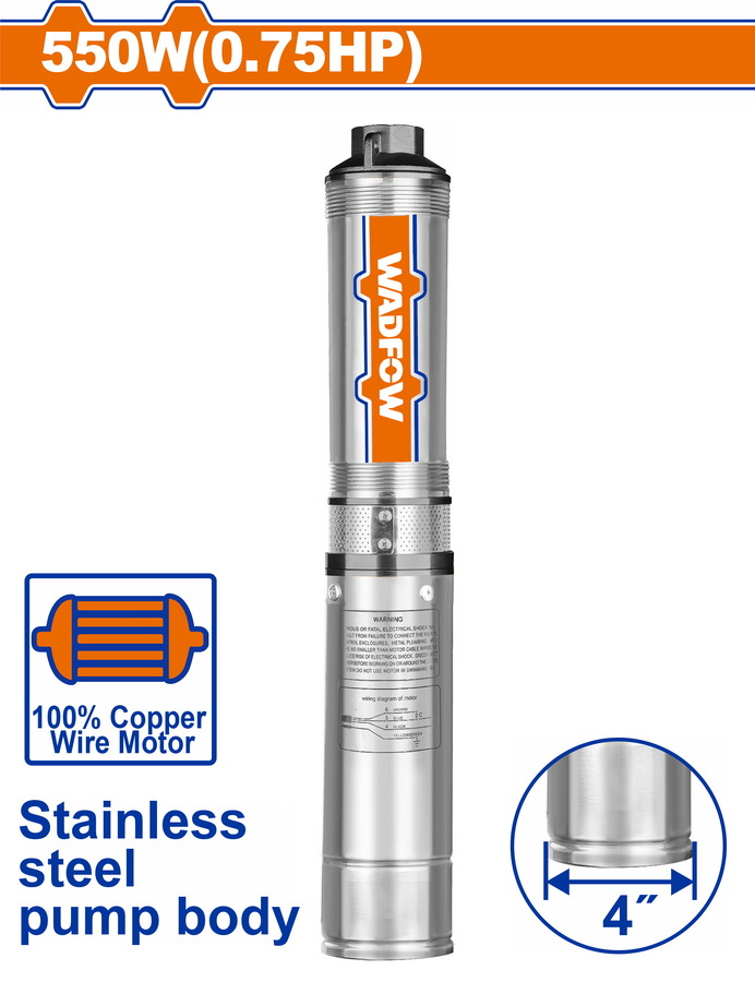 WADFOW ΥΠΟΒΡΥΧΙΑ ΑΝΤΛΙΑ ΠΗΓΑΔΙΩΝ ΙΝΟΧ 4″ / 550W / 0.75ΗΡ (WWPDA02) WADFOW ΥΠΟΒΡΥΧΙΑ ΑΝΤΛΙΑ ΠΗΓΑΔΙΩΝ ΙΝΟΧ 4″ / 550W / 0.75ΗΡ (WWPDA02)