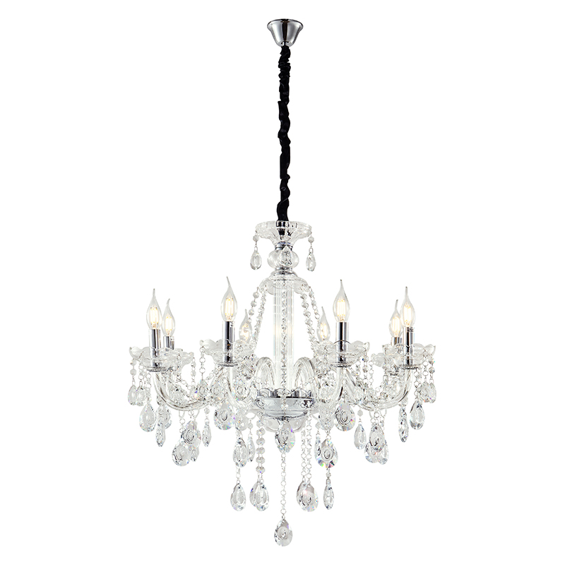 Artekko Chandelier Zara Πολυέλαιος 8φωτος Διάφανο Κρύσταλλο (70x70x70)cm Artekko 023-3022 Artekko Chandelier Zara Πολυέλαιος 8φωτος Διάφανο Κρύσταλλο (70x70x70)cm Artekko 023-3022
