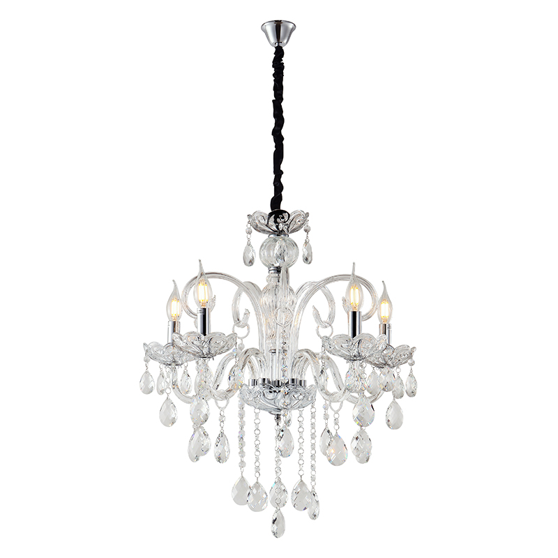 Artekko Chandelier Nouli Πολυέλαιος 5φωτος Διάφανο Κρύσταλλο (60x60x60)cm Artekko 023-3030 Artekko Chandelier Nouli Πολυέλαιος 5φωτος Διάφανο Κρύσταλλο (60x60x60)cm Artekko 023-3030