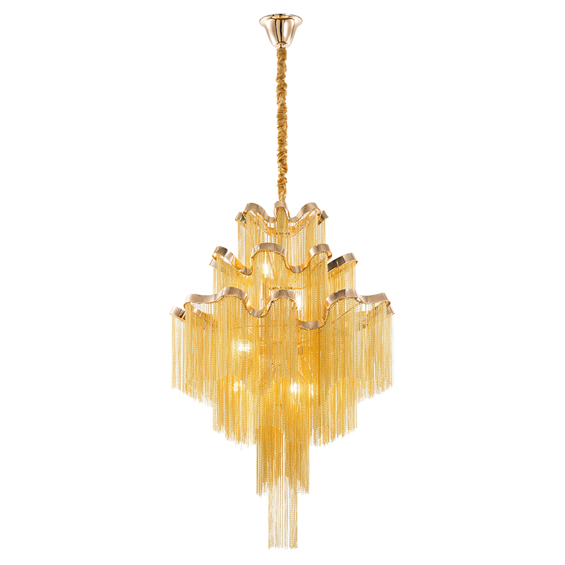 Artekko Chain Πολυέλαιος 9φωτος με Αλυσίδες Χρυσό (60x60x90)cm Artekko 023-3060 Artekko Chain Πολυέλαιος 9φωτος με Αλυσίδες Χρυσό (60x60x90)cm Artekko 023-3060
