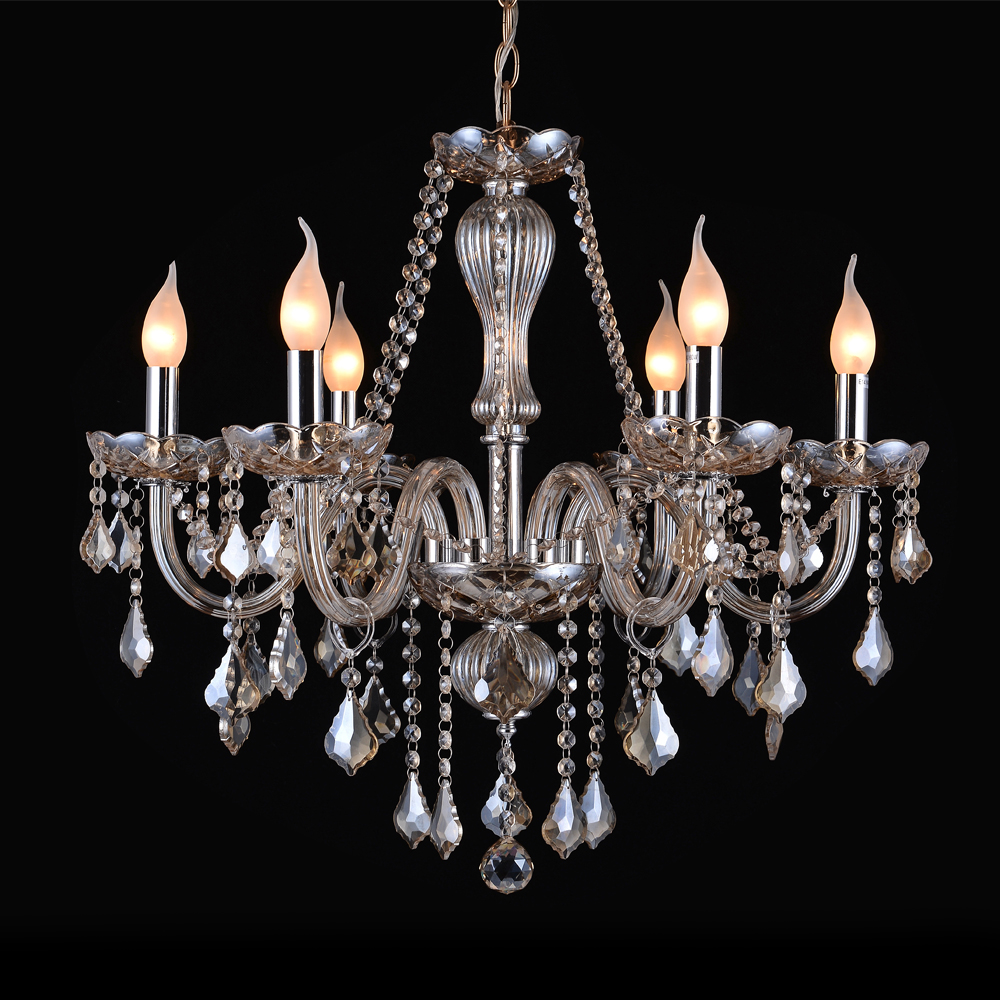 Artekko Chandelier Luna Πολυέλαιος 6φωτος Σαμπανιζέ Κρύσταλλο (70x70x60)cm Artekko 023-3145 Artekko Chandelier Luna Πολυέλαιος 6φωτος Σαμπανιζέ Κρύσταλλο (70x70x60)cm Artekko 023-3145