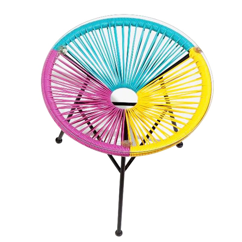 Artekko Aruba Πολύχρωμο Rattan Τραπέζι Εξωτερικού Χώρου (46x46x46) Artekko 248-3005 Artekko Aruba Πολύχρωμο Rattan Τραπέζι Εξωτερικού Χώρου (46x46x46) Artekko 248-3005