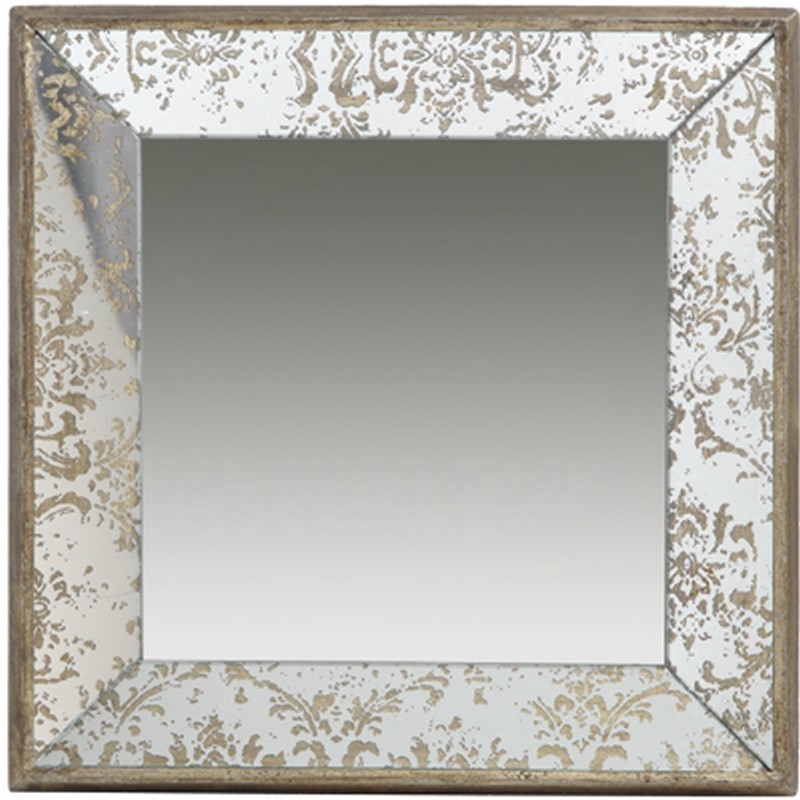 Artekko Dorthea Καθρέπτης Τοίχου MDF Γυαλί Χρυσό (38.5×38.5×5)cm Artekko 31502 Artekko Dorthea Καθρέπτης Τοίχου MDF Γυαλί Χρυσό (38.5×38.5×5)cm Artekko 31502