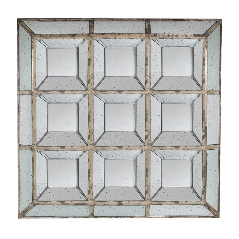 Artekko Dorthea Καθρέπτης Τοίχου MDF Γυαλί (116.8×7.6×116.8)cm Artekko 32635 Artekko Dorthea Καθρέπτης Τοίχου MDF Γυαλί (116.8×7.6×116.8)cm Artekko 32635