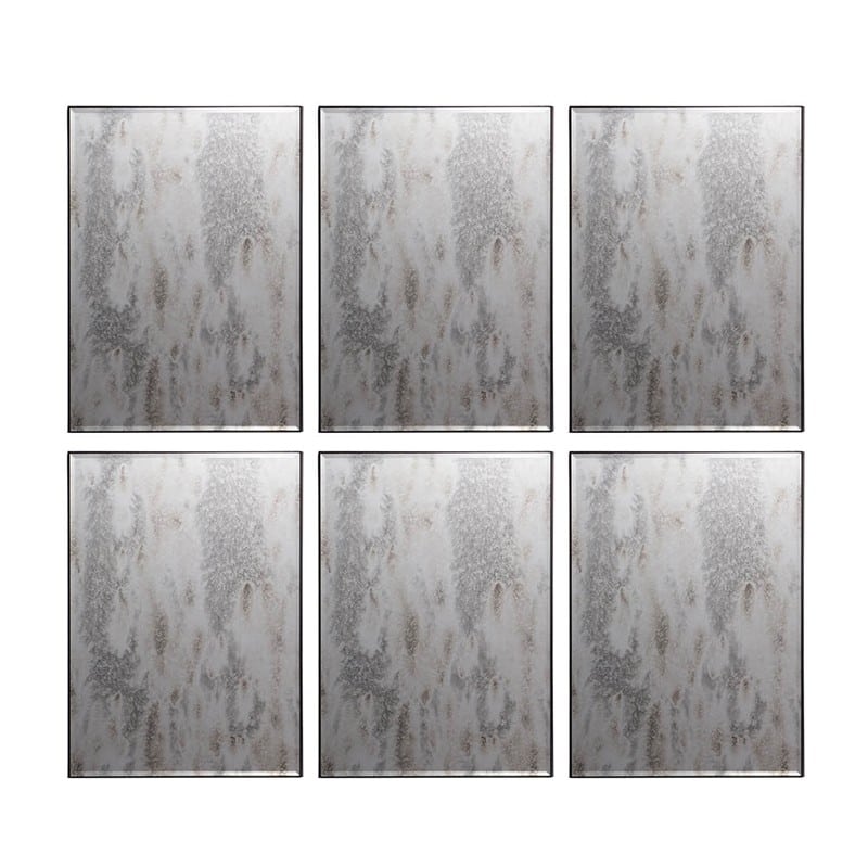 Artekko Lah Καθρέπτες Τοίχου Διακοσμητικοί Σετ/6 (39x2x52)cm Artekko 43730