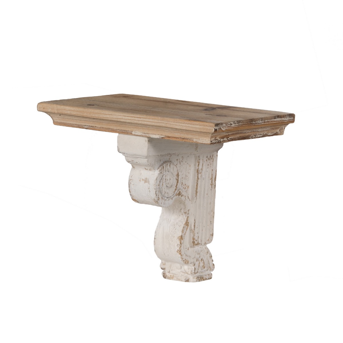 Artekko Alcott Ράφι Τοίχου Ξύλο Λευκή Πατίνα (35x23x29)cm Artekko 44527 Artekko Alcott Ράφι Τοίχου Ξύλο Λευκή Πατίνα (35x23x29)cm Artekko 44527