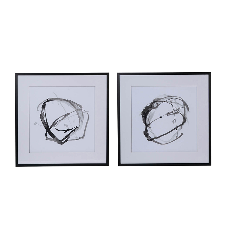Artekko Kraer Πίνακας Σετ/2 (80x3x80)cm Artekko 44876
