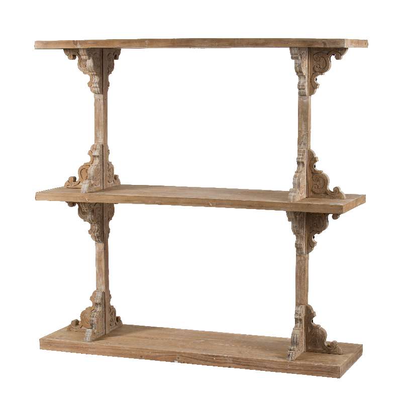 Artekko Fias MDF Ξύλινη Ραφιέρα σε Καφέ Πατίνα (137x40x137)cm Artekko 44993-DS Artekko Fias MDF Ξύλινη Ραφιέρα σε Καφέ Πατίνα (137x40x137)cm Artekko 44993-DS