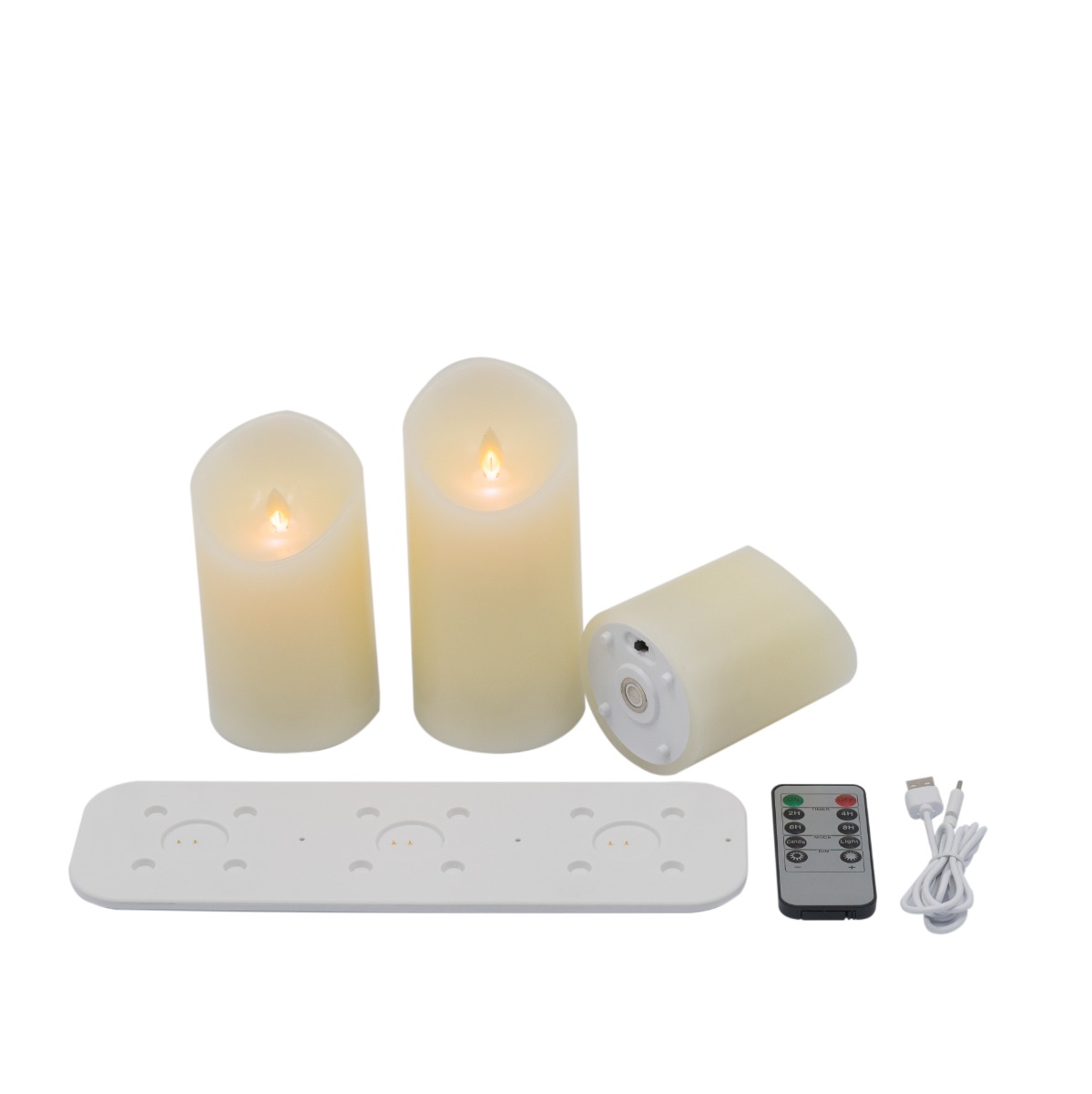 Artekko Flame Κερί Led με Τηλεχειριστήριο Επαναφορτιζόμενo με Βάση σε USB Κερί Μπεζ (7.6×7.6×15.2)cm Σετ/3 Artekko 480303-IVORY Artekko Flame Κερί Led με Τηλεχειριστήριο Επαναφορτιζόμενo με Βάση σε USB Κερί Μπεζ (7.6×7.6×15.2)cm Σετ/3 Artekko 480303-IVORY
