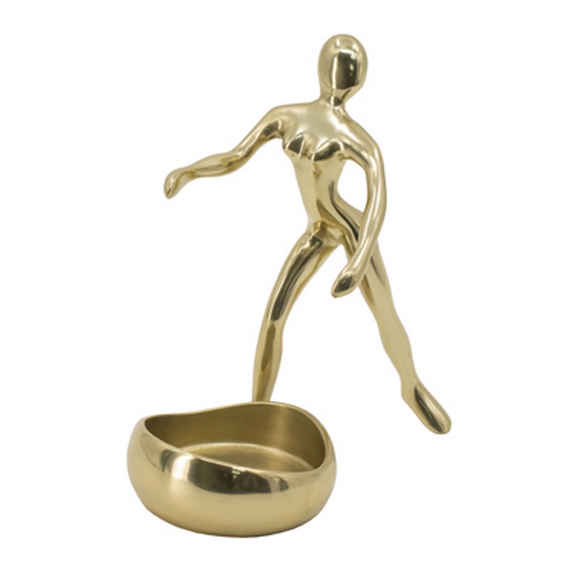 Artekko Figurine Διακοσμητική Θήκη για Μπουκάλι με Φιγούρα Μεταλλικό Χρυσό (10x18x21.5)cm Artekko 48449 Artekko Figurine Διακοσμητική Θήκη για Μπουκάλι με Φιγούρα Μεταλλικό Χρυσό (10x18x21.5)cm Artekko 48449