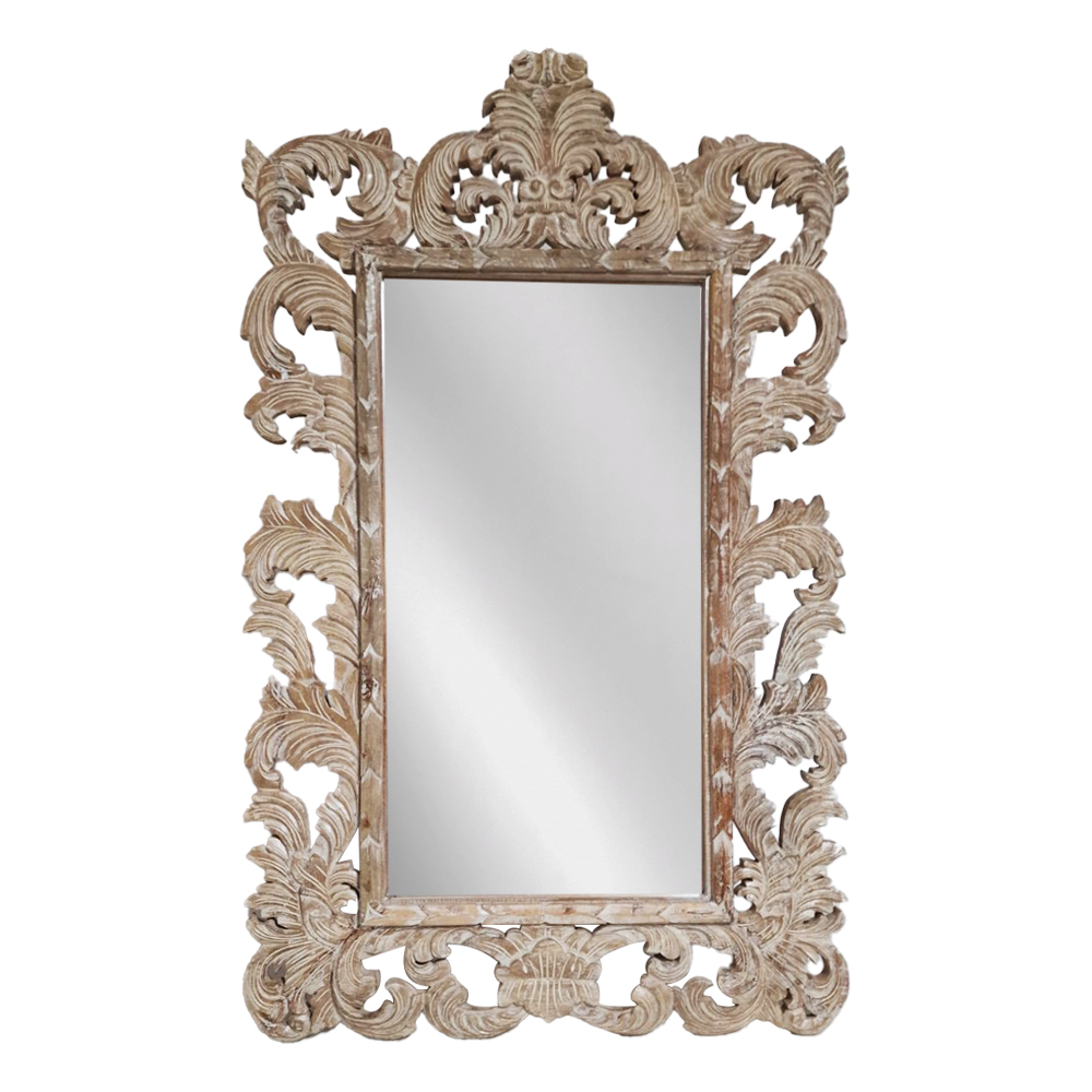 Artekko Mirroki Ξύλινος Λευκός Πατίνα Σκαλιστός Καθρέπτης Τοίχου (150×100)cm Artekko 667-4005 Artekko Mirroki Ξύλινος Λευκός Πατίνα Σκαλιστός Καθρέπτης Τοίχου (150×100)cm Artekko 667-4005