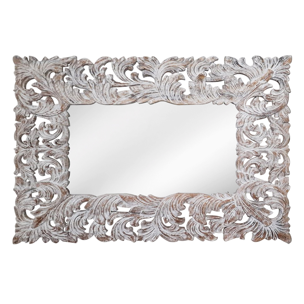Artekko Mirroki Ξύλινος Μπεζ Πατίνα Σκαλιστός Καθρέπτης Τοίχου (120×90)cm Artekko 667-4039 Artekko Mirroki Ξύλινος Μπεζ Πατίνα Σκαλιστός Καθρέπτης Τοίχου (120×90)cm Artekko 667-4039