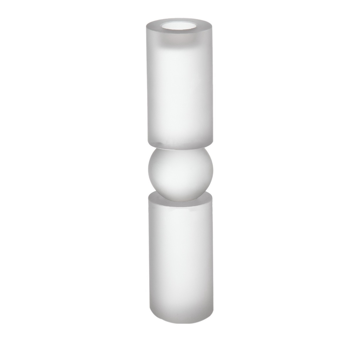 Artekko Frosted Κηροπήγιο Γυάλινο Διάφανο (8x8x38)cm Artekko 70368-SA Artekko Frosted Κηροπήγιο Γυάλινο Διάφανο (8x8x38)cm Artekko 70368-SA