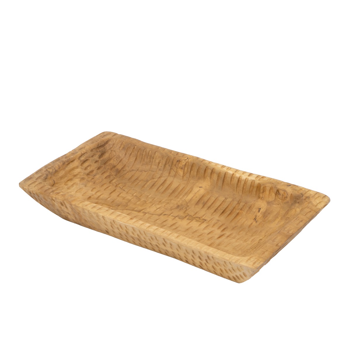 Artekko Woody Διακοσμητικός Δίσκος Πιατέλα από Ξύλο Teak Φυσική Απόχρωση (44x24x15)cm Artekko 70633