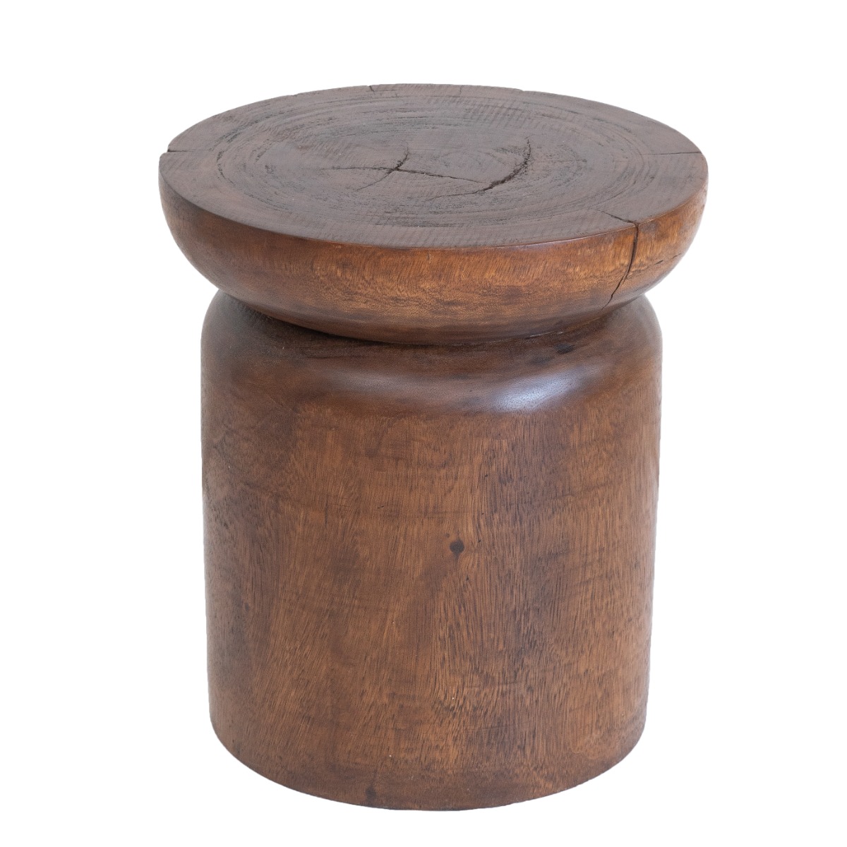 Artekko Woody Βοηθητικό Τραπέζι από Ξύλο Suar Φυσικό (42x42x42)cm Artekko 72321-NATU