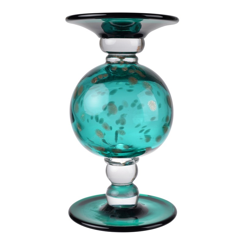 Artekko Κηροπήγιο γυάλινο “Surge” (13.5×13.5×24)cm Artekko 76040