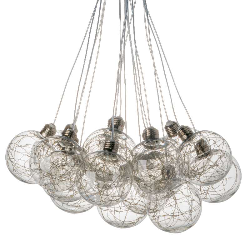 Artekko Globes Φωτιστικό Οροφής με Led Γυαλί Διάφανο (46x54x104)cm Artekko 77092 Artekko Globes Φωτιστικό Οροφής με Led Γυαλί Διάφανο (46x54x104)cm Artekko 77092